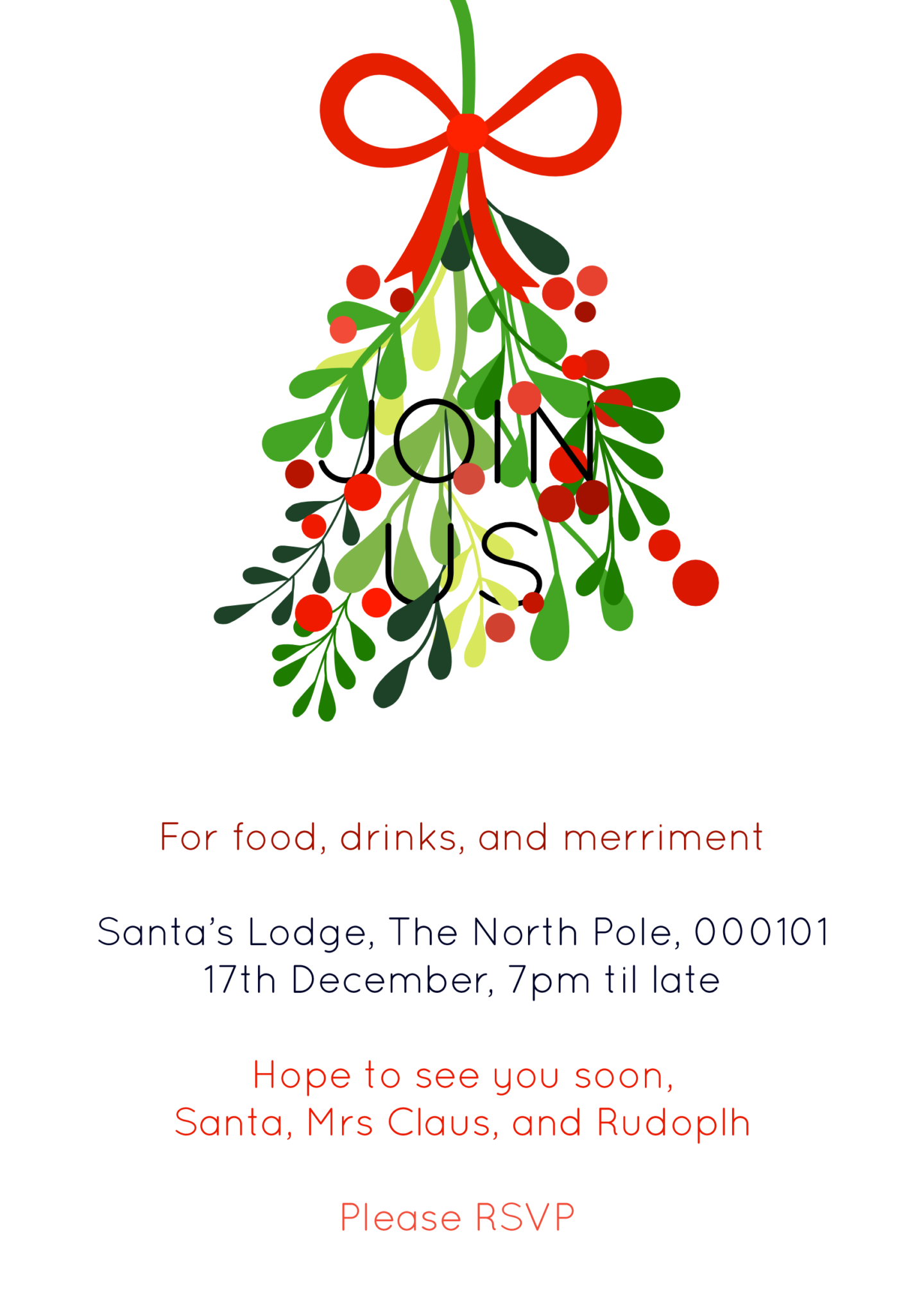 Free Printable Christmas Invitations Australia