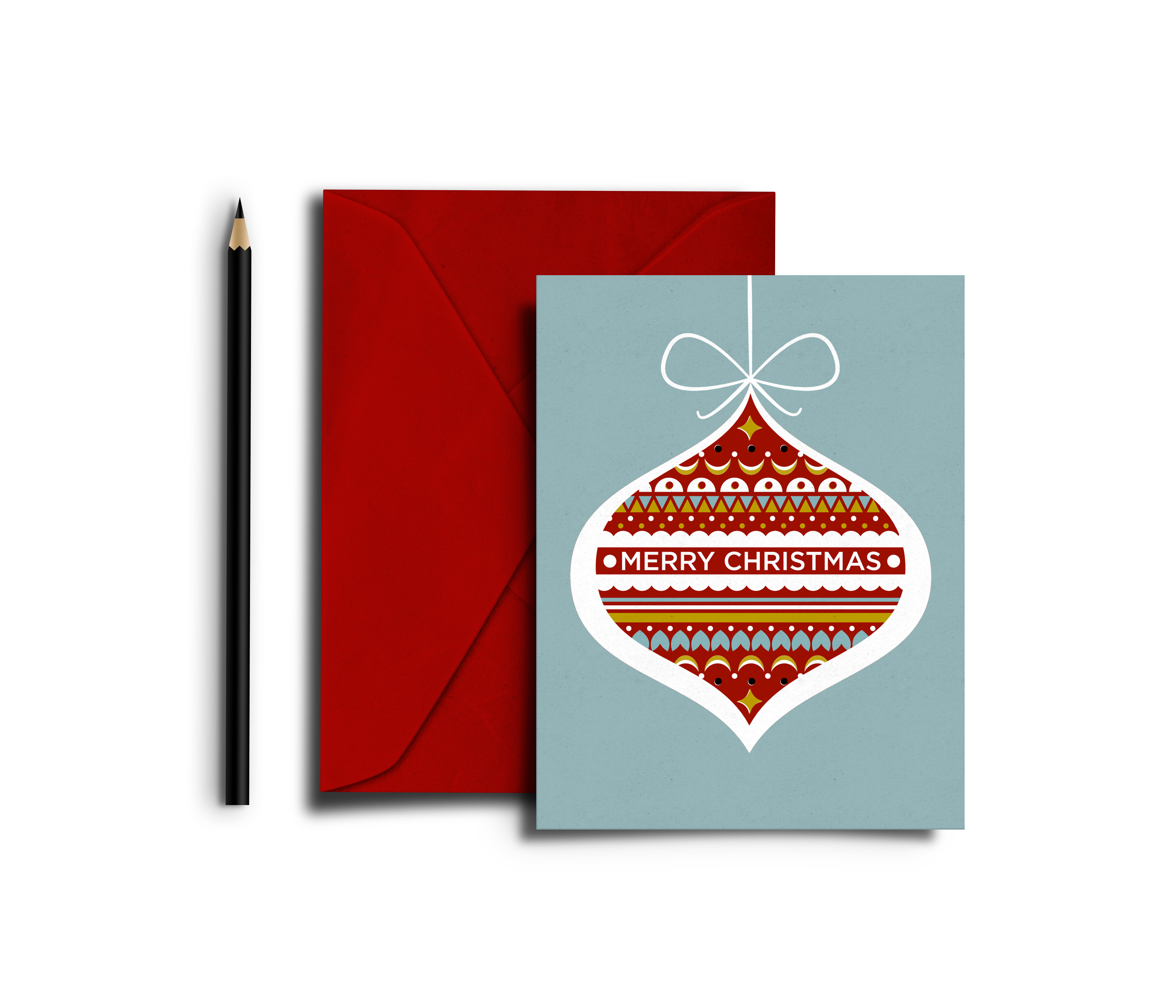 FREE printable christmas bauble card