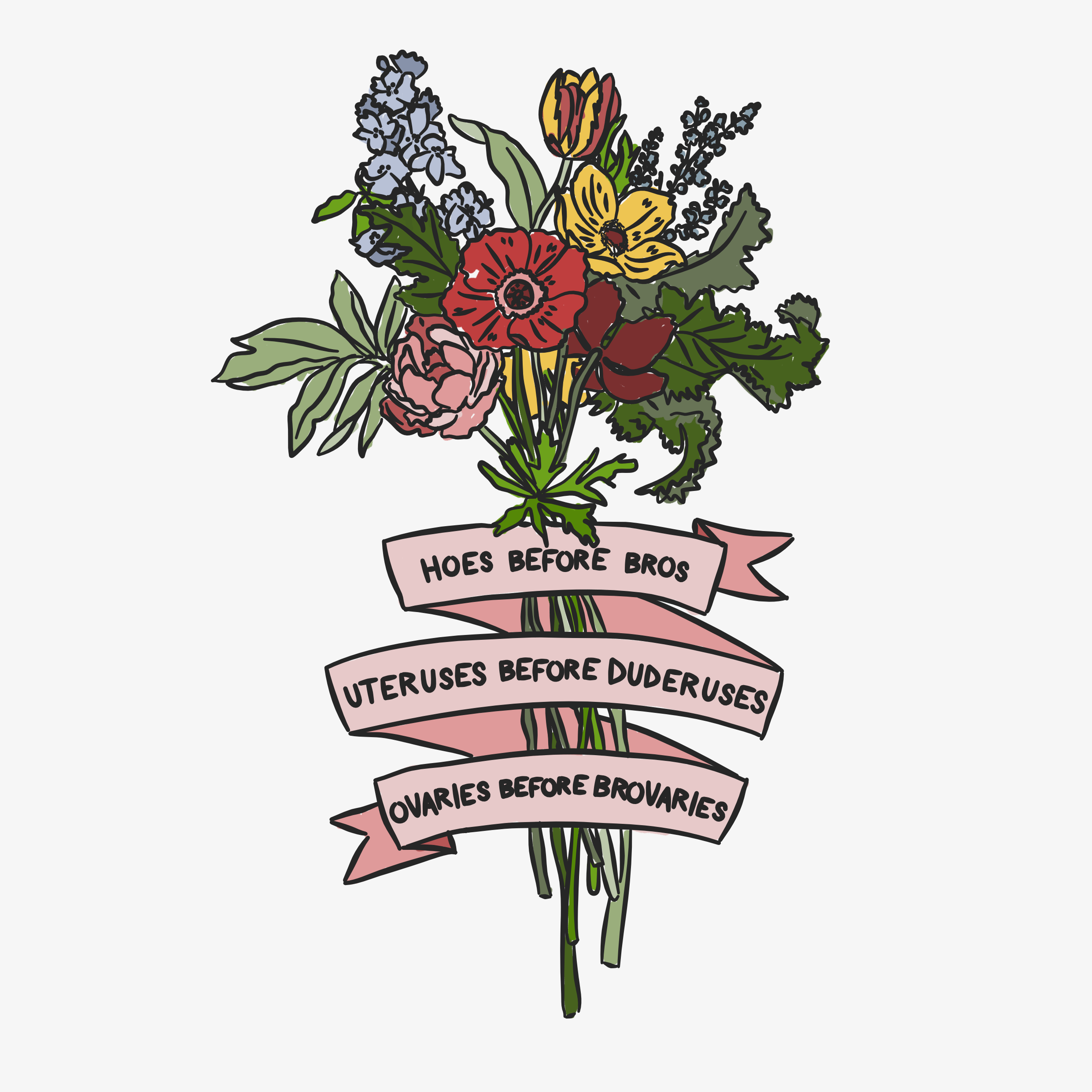 Galentines day post card