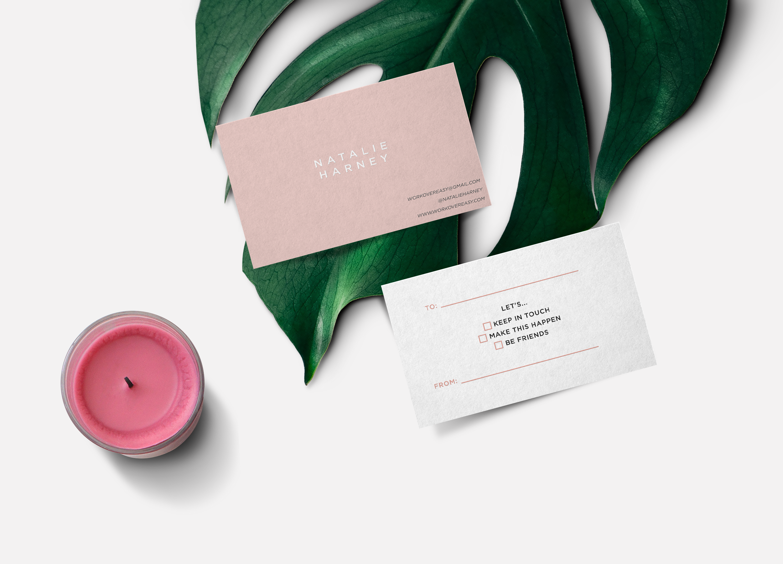 stay in touch business card design