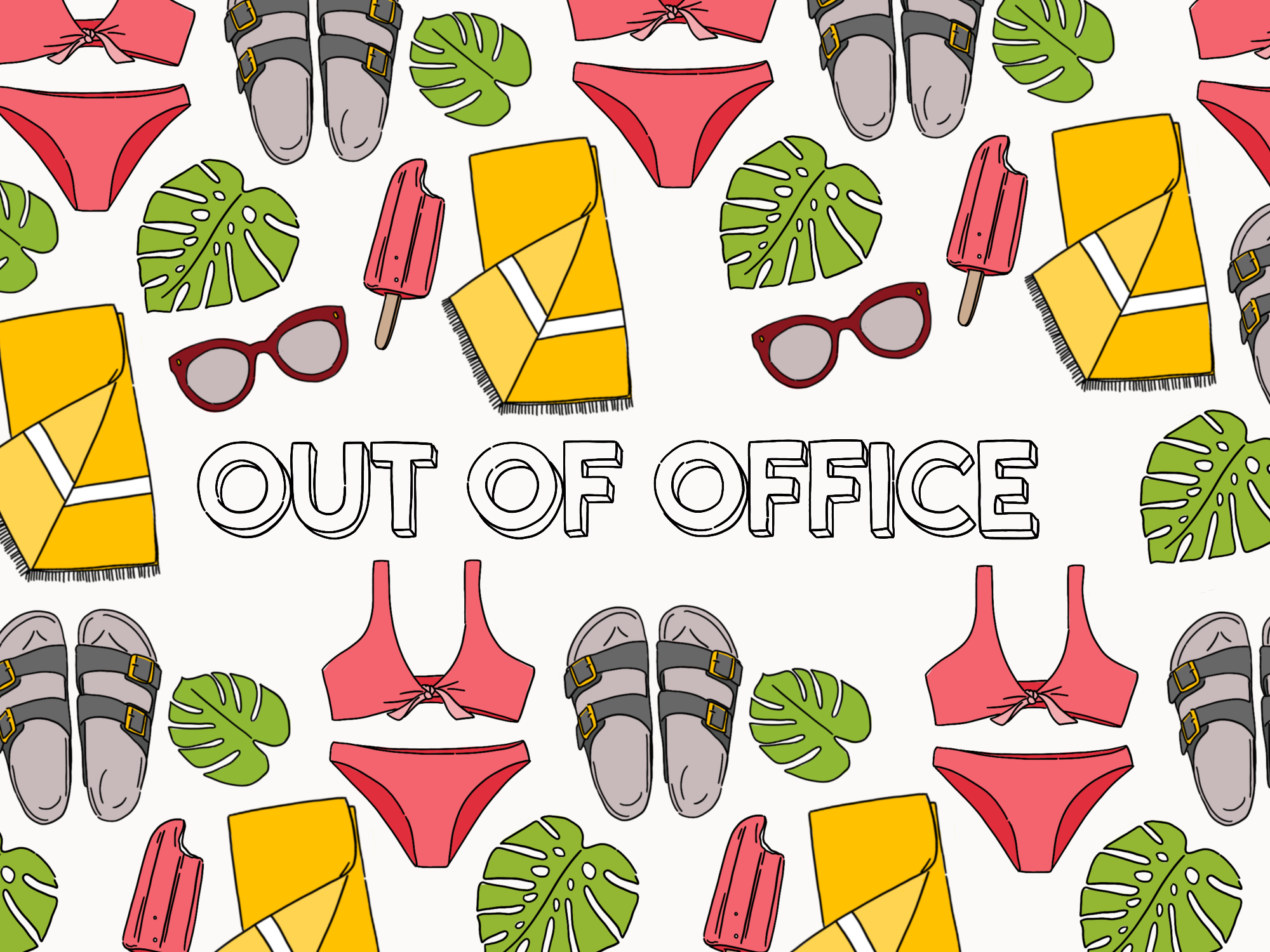 Out of office illustration
