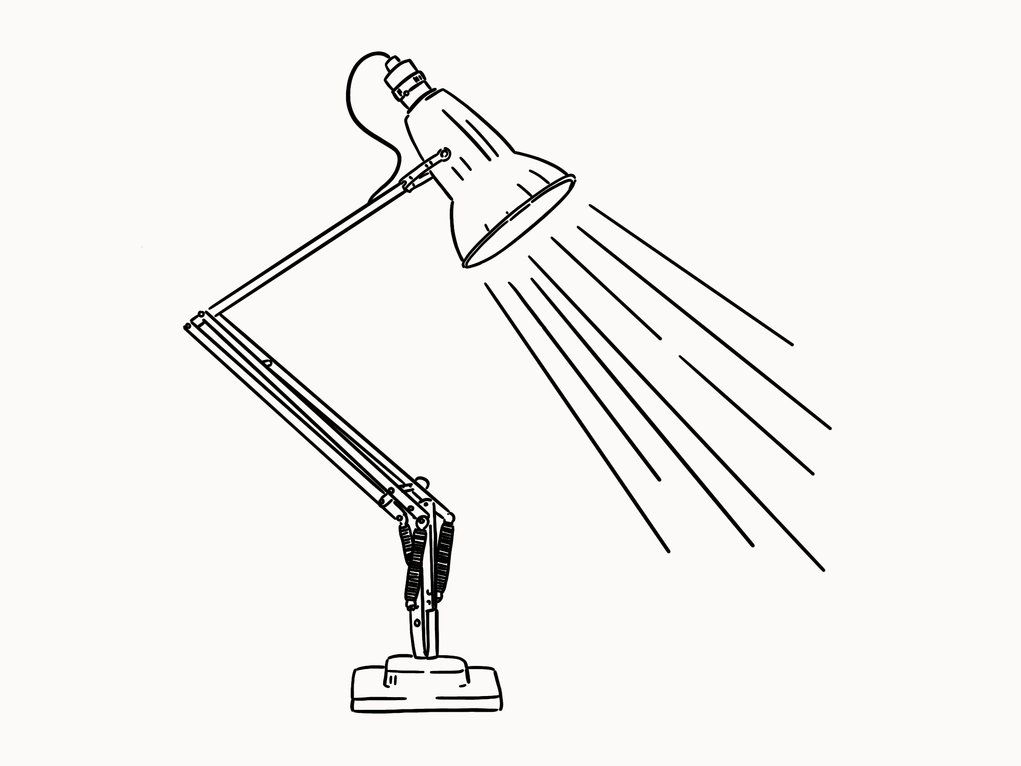 Anglepoise Lamp design illustration
