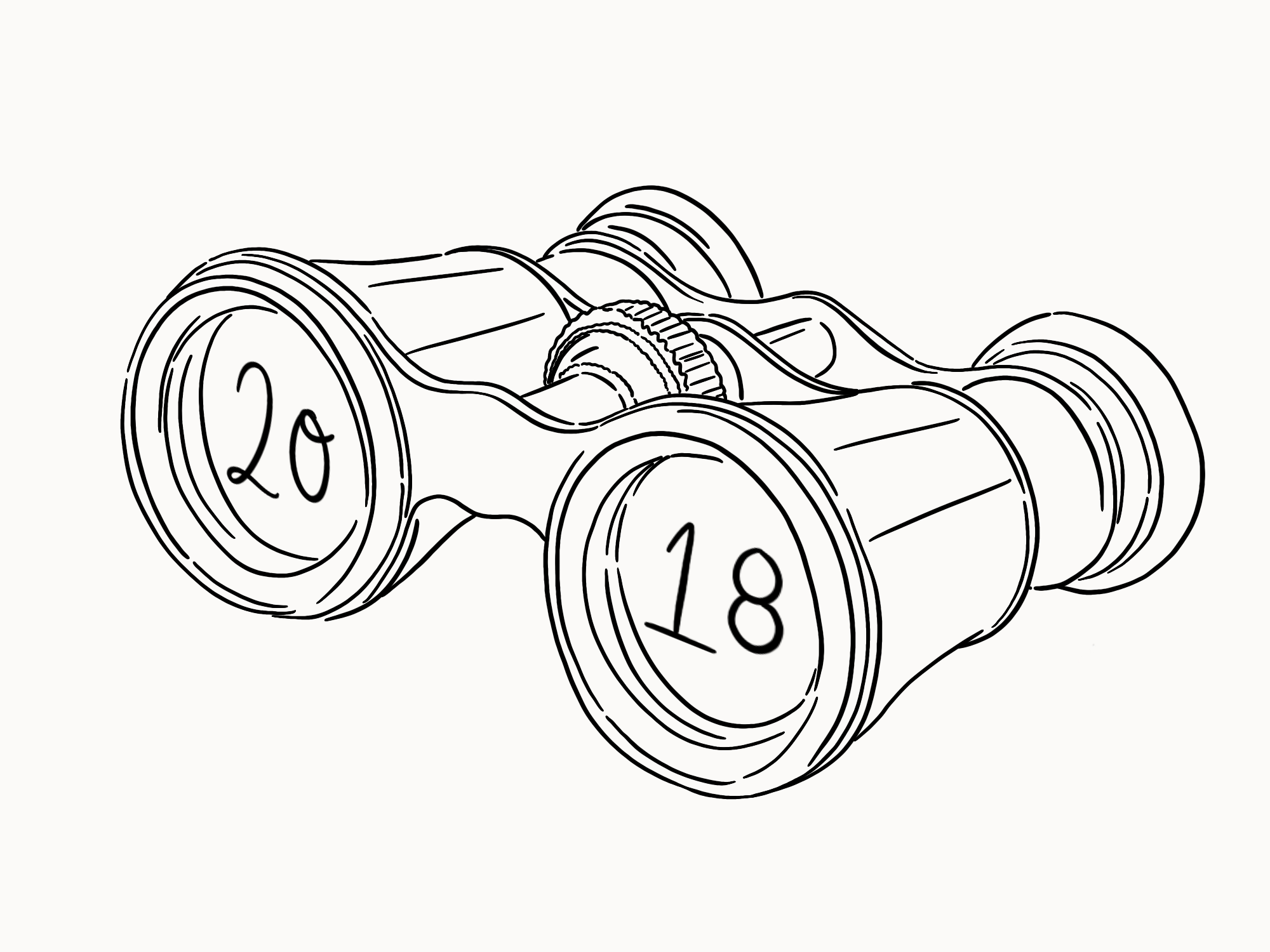 2018 binoculars illustration