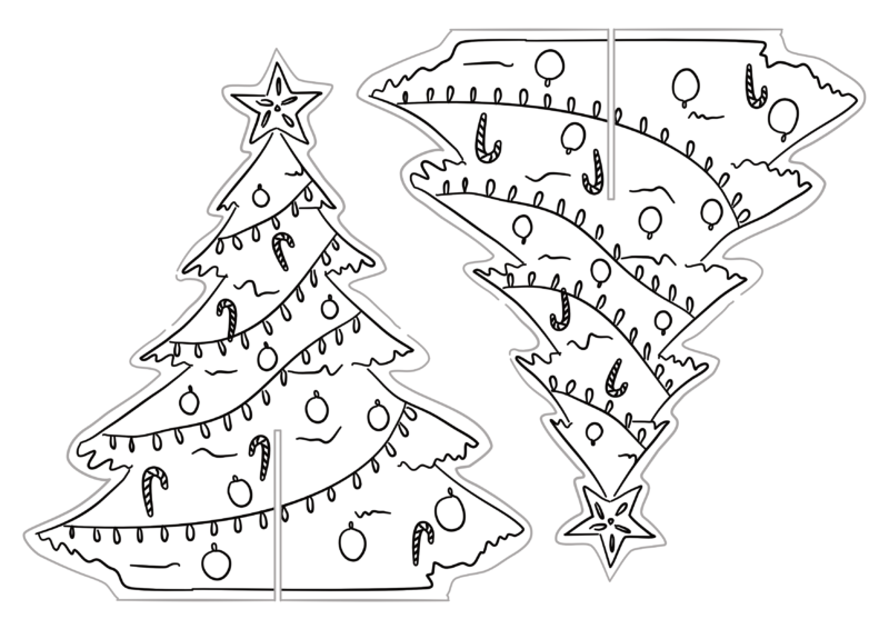 Printable Christmas Tree Decoration – Work Over Easy