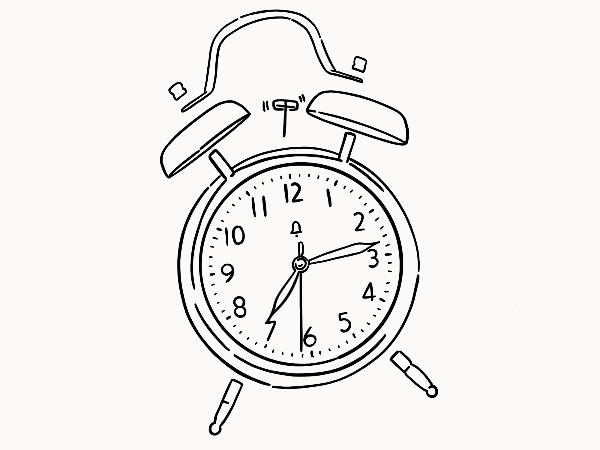 Alarm clock sketch. Vector Stock Vector Image & Art - Alamy